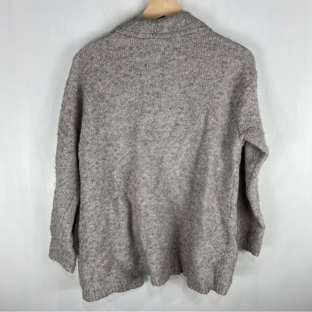 Pure J. Jill‎ Wool Blend Knubby Knit Open Front Cardigan Sweater Medium Petite